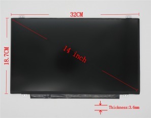 Boe hb140wx1-411 14 inch portátil pantallas